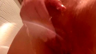 Asian Teen Pisses in Shower