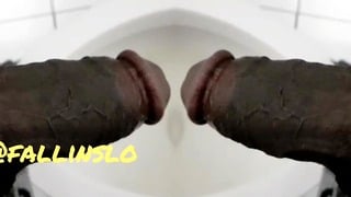 Pissing While My Stepsister Watches My Cut Cock Bigdick