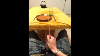 Spraying Piss Everywhere While I Masturbate