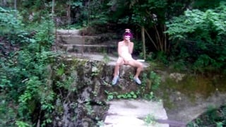 Squirting Orgasm by the River