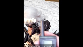 Latex Maid in BDSM Bondage