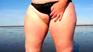 Pissing on the Beach