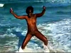 Nude Beach – Little Tits African Peeing for Camera