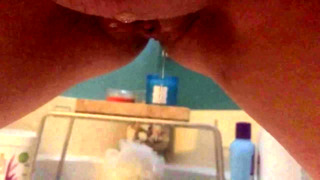 MILF Cougar Pussy Pissing in Slow Motion