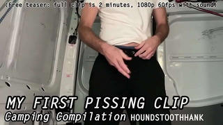 My First Pissing Clip Camping Compilation