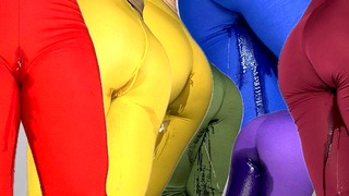 🌈Rainbow Wetting Fantasy Compilation – Peeing Through All the Colours🌈