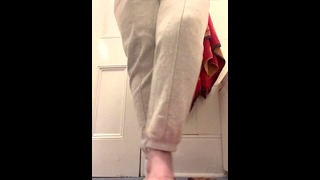 Desperately trying to hold my pee before flooding my pants