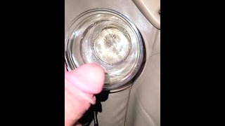 Giving her piss to drink on our drive