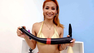 Veronica Leal Emily Pink DAP Pee Drink Fisting Squirt 5 on 2 SZ2895