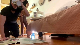 The slave only knows how to drink piss