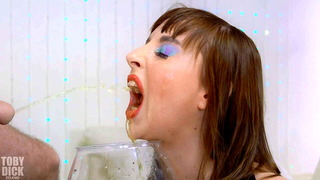 ANAL PISS SWALLOWING Submissive tart Joana Intense DECORATED WITH SPEW – SLAPPED HARD, Used, EATS OLD ASS and GAPED