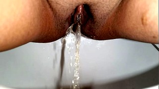 Desi Wife Pissing in Bathroom Fantasy