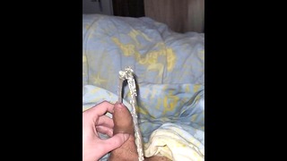 Peeing in Bed While Masturbating with Desperation