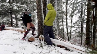 Attempting To Piss On A Tree Together.